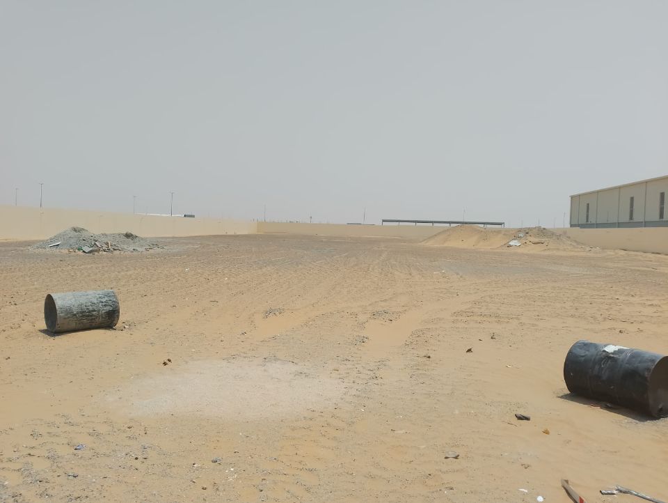 55,000 Sq Ft Industrial Land with Boundary Wall for Rent – Sajja, Sharjah  | RGEstate UAE