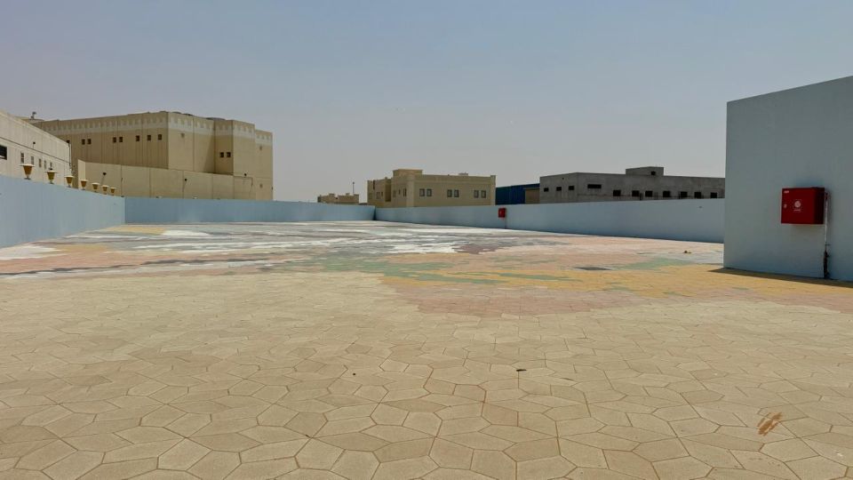 56,800 Sqft Industrial Land with Shop, Office & Boundary Wall (Fully Interlocked) for Rent in Sajja, Sharjah  | RGEstate UAE
